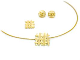 Schmuckset Cullmann "Stacks" in Gelbgold