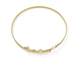 Niessing Collier Colette C mit 3 Wicklungen und 1 Brillanten