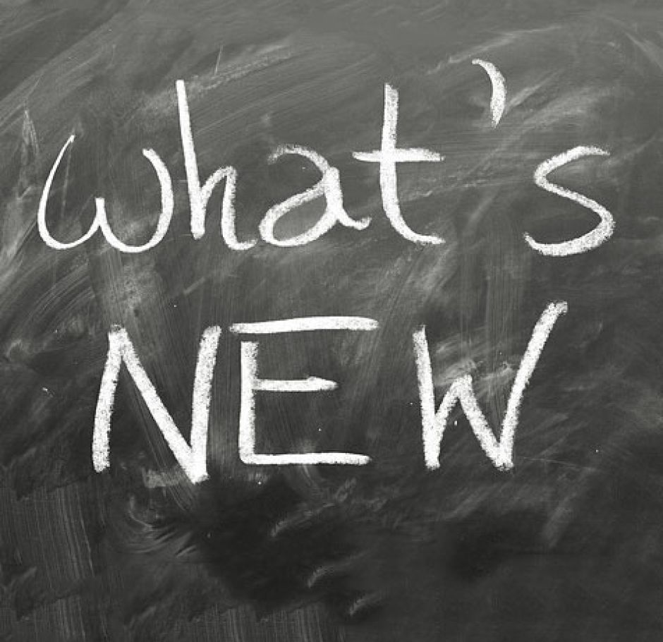 Bild mit der Schriftzug.  What´s New