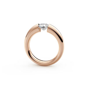 Niessing Spannring Verlauf in Rotgold Brillant 0,73ct