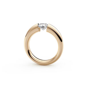 Niessing Spannring Verlauf in Roségold Brillant 0,80ct